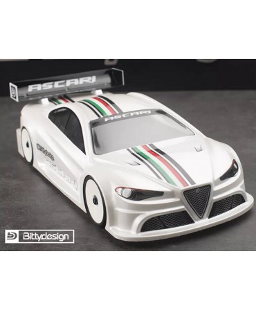 Carrosserie Bittydesign ASCARI 1/10 TC non peinte 190 mm BD-TC-190ASC