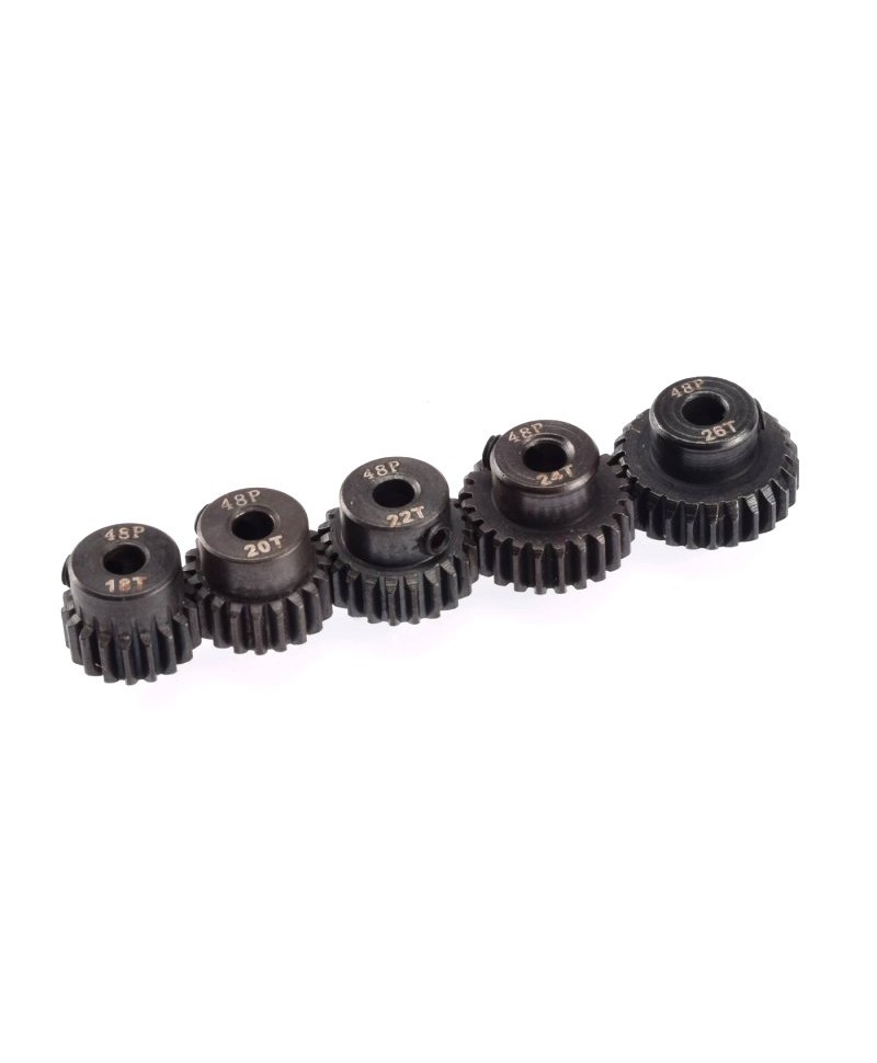 RUDDOG 48DP pignon en acier 5-Pack pair (18,20,22,24,26T) RP-0130 RUDDOG 48DP pignon en acier 5-Pack pair (18,20,22,24,26T) RP-0130