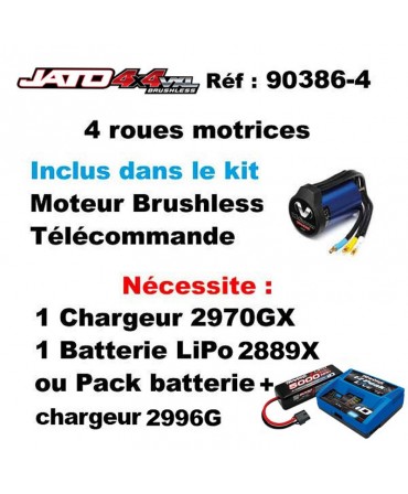 JATO 1/10 4WD 2,4Ghz RTR VXL BRUSHLESS TRAXXAS 90386-4-GRN