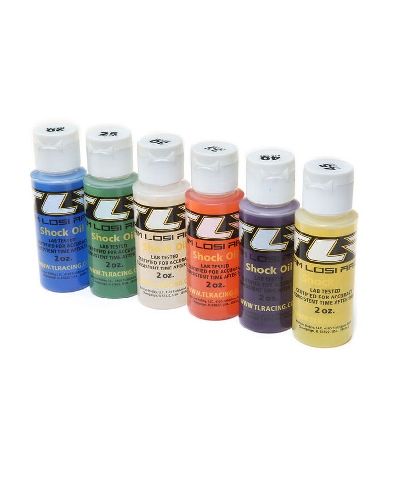 LOSI lot huile pour amortisseurs 20/25/30/35/40/45WT 2 oz TLR74020 LOSI lot huile pour amortisseurs 20/25/30/35/40/45WT 2 oz TLR74020