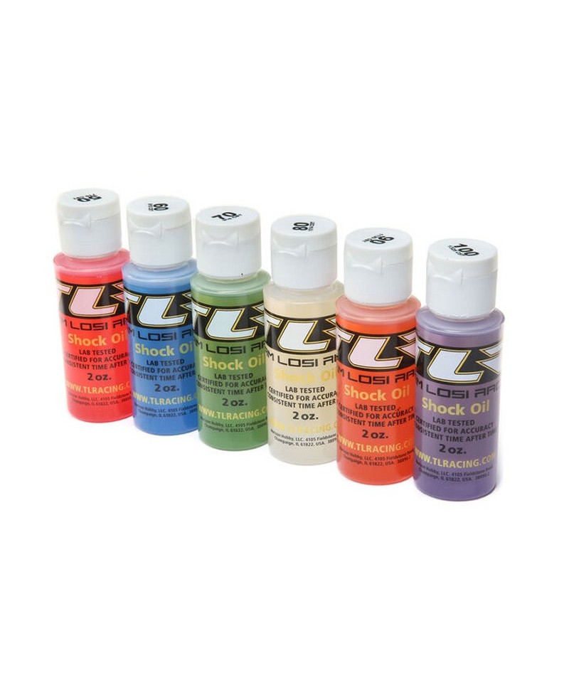 LOSI lot huile pour amortisseurs 50/60/70/80/90/100WT 2 oz TLR74021 LOSI lot huile pour amortisseurs 50/60/70/80/90/100WT 2 oz TLR74021