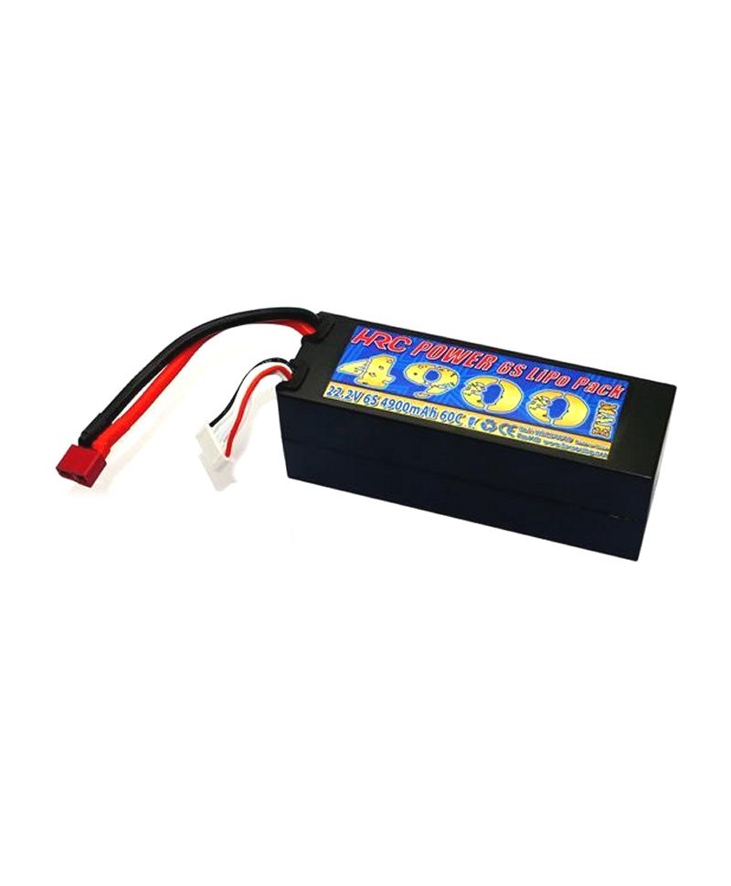 Batterie LiPo 6S 22,2V 4900mAh 60C HARD CASE HRC Racing pour voiture HRC04649D Batterie LiPo 6S 22,2V 4900mAh 60C HARD CASE HRC Racing pour voiture HRC04649D
