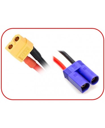 HRC Racing Cordon de charge femelle XT60 mâle EC5 HRC9608-6