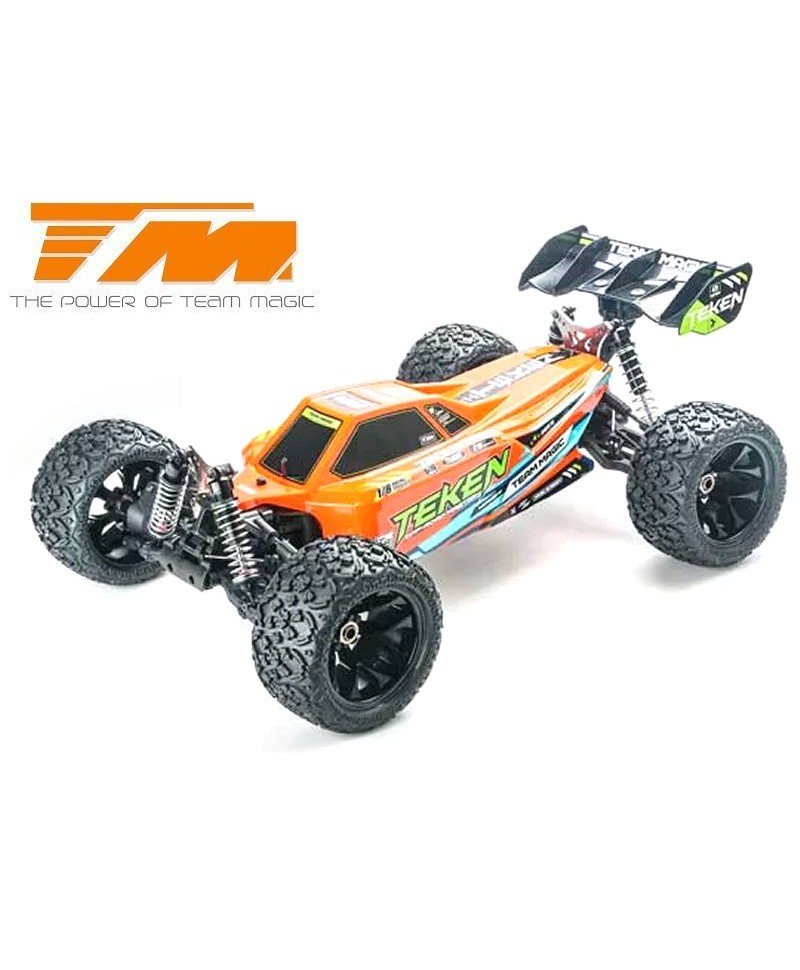TEAM MAGIC Truggy TEKEN 4S ORANGE 1/8 XL 2,4Ghz RTR BRUSHLESS TM560020 TEAM MAGIC Truggy TEKEN 4S ORANGE 1/8 XL 2,4Ghz RTR BRUSHLESS TM560020
