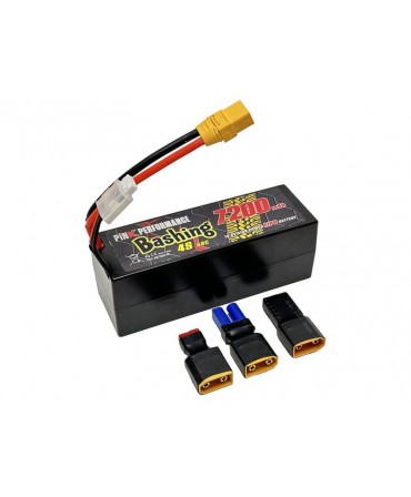 Pink Bashing batterie LiPo 4S 14,8V 7200mAh 50C (Multi) HARD CASE pour voiture PP3-4S7200-M