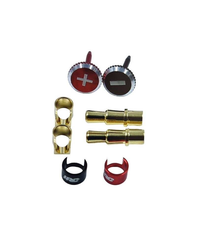HRC Racing Connecteur 4 - 5 mm mâle LOCK UP Système fermeture (1 paire) doré HRC9004TLS HRC Racing Connecteur 4 - 5 mm mâle LOCK UP Système fermeture (1 paire) doré HRC9004TLS