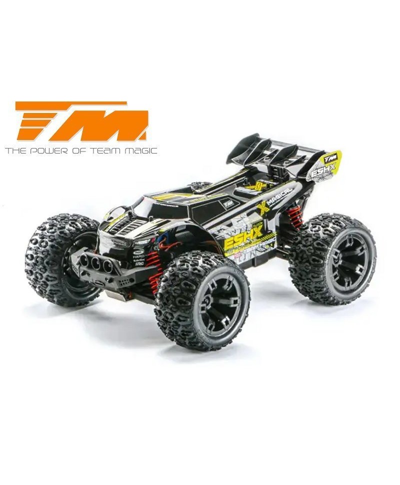TEAM MAGIC Monster E5HX 4S NOIR JAUNE 1/10 2,4Ghz RTR BRUSHLESS TM510006Y TEAM MAGIC Monster E5HX 4S NOIR JAUNE 1/10 2,4Ghz RTR BRUSHLESS TM510006Y