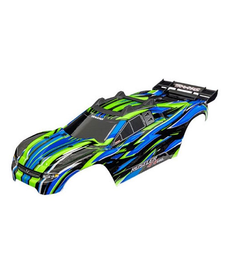 Carrosserie RUSTLER VXL VERTE peinte et décorée 6785-GRN Carrosserie RUSTLER VXL VERTE peinte et décorée 6785-GRN