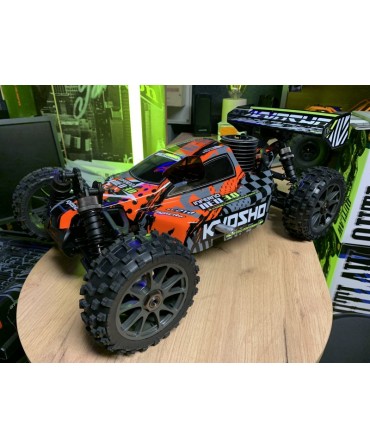 Pack Eco KYOSHO INFERNO NEO 3.0 1/8 RC NITRO READYSET (KE21SP) TYPE5 - ROUGE 33012T5B