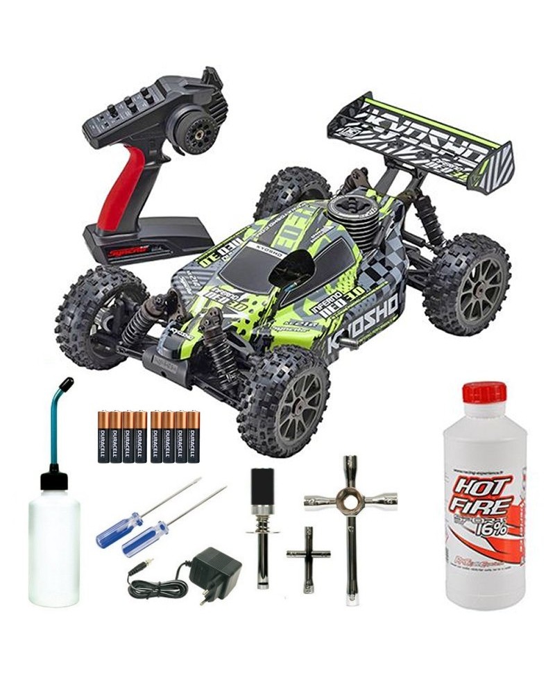 Pack Eco KYOSHO INFERNO NEO 3.0 1/8 RC NITRO READYSET (KE21SP) TYPE6 - JAUNE 33012T6B Pack Eco KYOSHO INFERNO NEO 3.0 1/8 RC NITRO READYSET (KE21SP) TYPE6 - JAUNE 33012T6B
