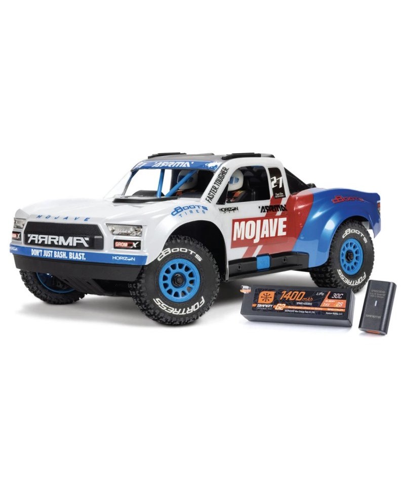 ARRMA MOJAVE GROM 223S DSC 4X4 3S BLX 1/16 4WD BLANC ARA2304ST2