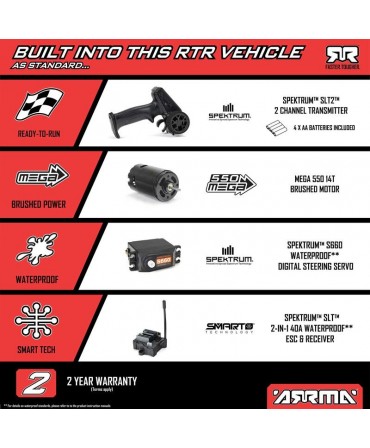 ARRMA Short course FURY MEGA 550 1/10 2WD VERT ARA3221T1