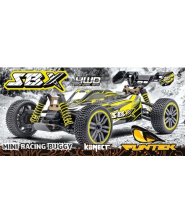 FUNTEK Buggy SBX JAUNE 1/12 XL RTR FTK-BUG-SPORT-YE