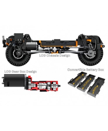CRAWLER YIKONG 4107 PATROL VERT 1/10 4WD 2,4Ghz RTR BRUSHLESS YK4107A