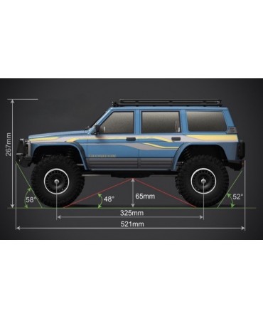 CRAWLER YIKONG 4107 PATROL VERT 1/10 4WD 2,4Ghz RTR BRUSHLESS YK4107A