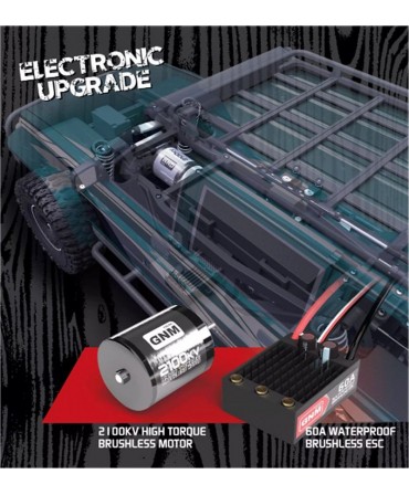 CRAWLER YIKONG 4107 PATROL VERT 1/10 4WD 2,4Ghz RTR BRUSHLESS YK4107A