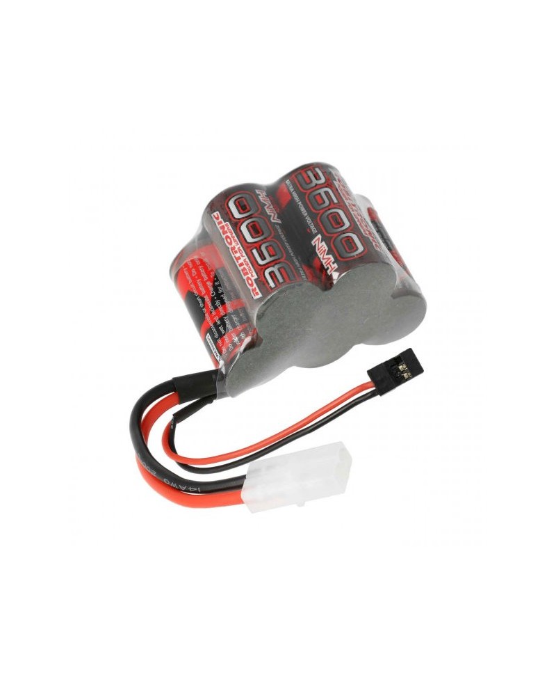 Batterie réception NiMH 6,0V 3600mAh ROBITRONIC prises JR-TAMIYA RX360 Batterie réception NiMH 6,0V 3600mAh ROBITRONIC prises JR-TAMIYA RX360