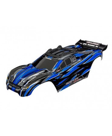 Carrosserie RUSTLER VXL BLEU peinte et décorée 6785-BLUE