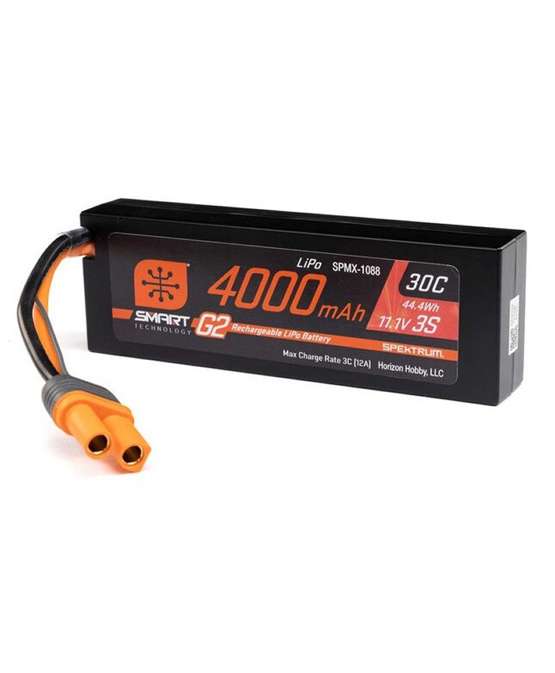 SPEKTRUM batterie Smart G2 LiPo 3S 11,1V 4000mAh 30C HARD CASE pour voiture SPMX-1088