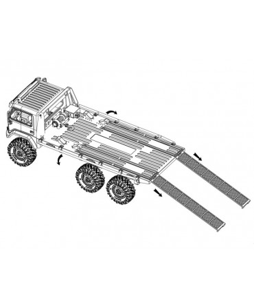 CRAWLER HB HOBBY PLUS 1/18 TOW TRUCK ARKTOS 6X6 2,4Ghz RTR JAUNE HBP1810430