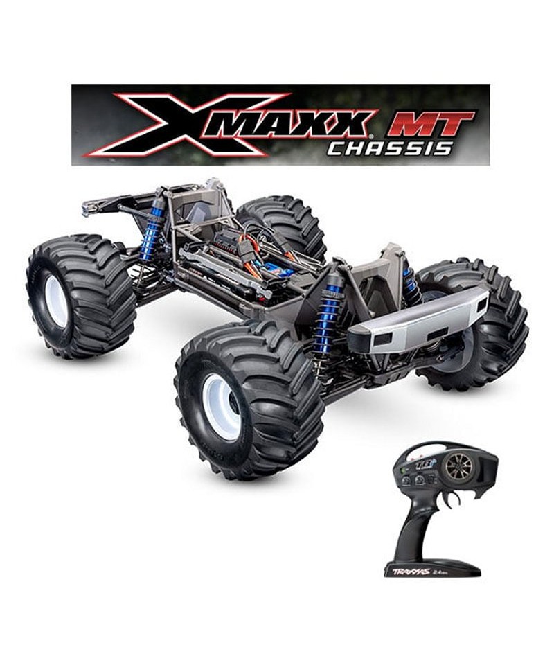 X-MAXX MT CHASSIS 8S 1/5 4WD BRUSHLESS WIRELESS ID TSM SANS CARROSSERIE TRAXXAS 77036-4