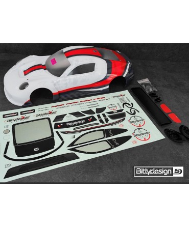 Carrosserie Bittydesign pré-peinte et pré-découpée 1/7 P-GT3R ARRMA empattement 406 mm BDAR7-PG3TR-PP