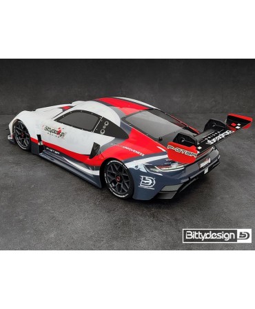 Carrosserie Bittydesign pré-peinte et pré-découpée 1/7 P-GT3R ARRMA empattement 406 mm BDAR7-PG3TR-PP