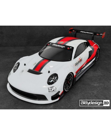 Carrosserie Bittydesign pré-peinte et pré-découpée 1/7 P-GT3R ARRMA empattement 406 mm BDAR7-PG3TR-PP