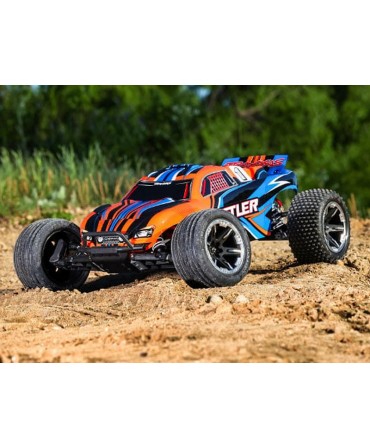 RUSTLER 1/10 2WD 2,4Ghz RTR BRUSHED HD TRAXXAS USB-C 37254-8-ORNG
