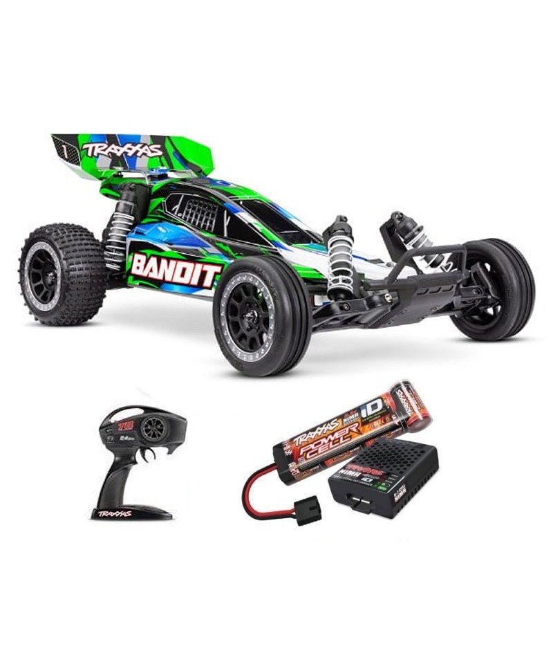 BANDIT 1/10 2WD 2,4Ghz RTR BRUSHED HD TRAXXAS USB-C 24054-8-GRN