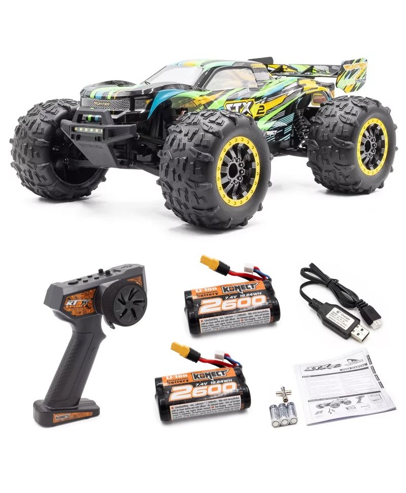 Pack Eco FUNTEK STX G2 VERT 1/12 XL 2 BATTERIES RTR FTK-STX-G2-GR