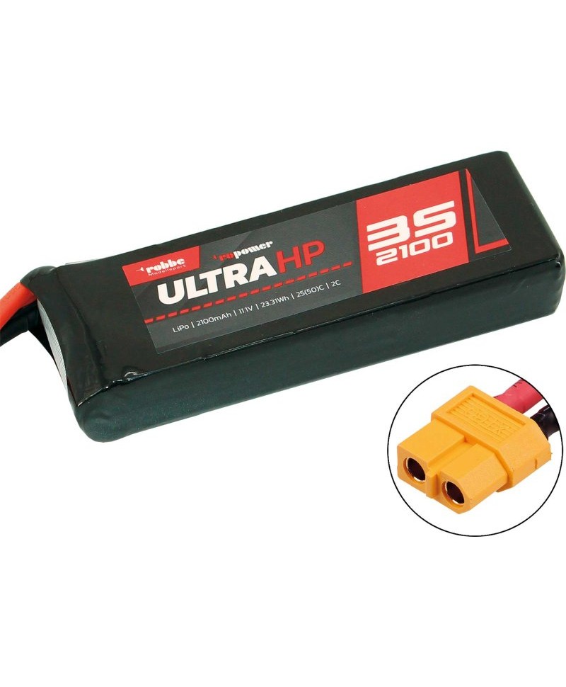 Batterie RO-POWER ULTRA HP LiPo 3S 11,1V 2100mAh 25C XT60 Robbe Modellsport 7337