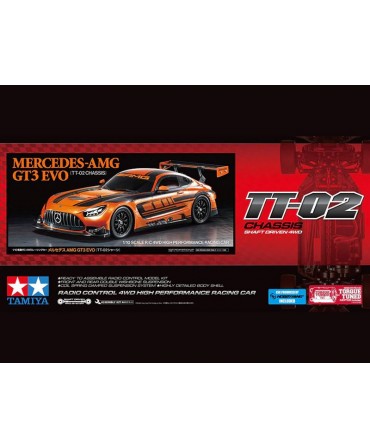TAMIYA MERCEDES AMG GT3 EVO KIT TT-02 58750