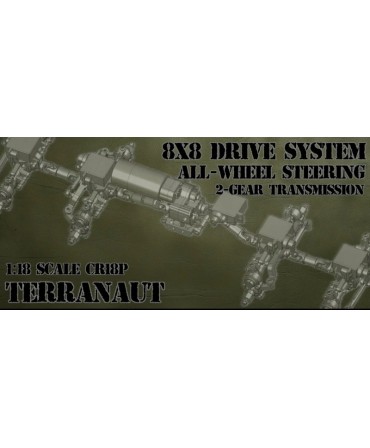 CRAWLER HB HOBBY PLUS 1/18 TERRANAUT CR-18P 8X8 2,4Ghz RTR (AWS) VERT