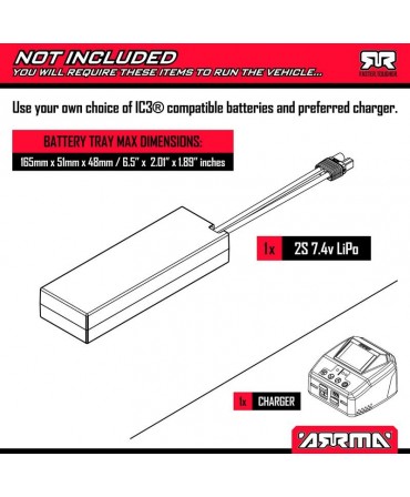 ARRMA Monster truck GRANITE MEGA 665 1/10 4WD BLEU ARA4202V4T2