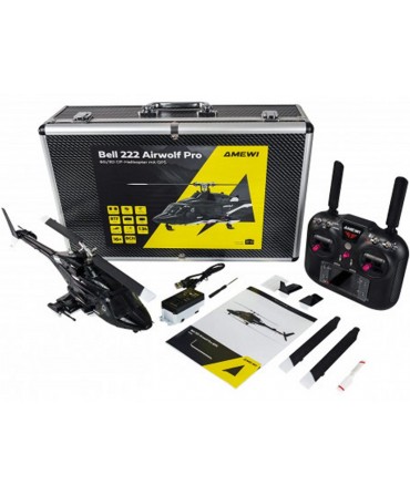 Hélicoptère BELL 222 AIRWOLF BRUSHLESS 2,4GHz PRO GPS 8 CANAUX 3D/6G MODE1/2 25362