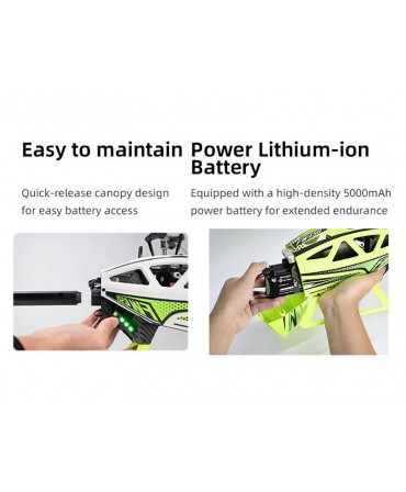 Hélicoptère FLYWING FW450L V3 ACE BRUSHLESS 2,4GHz GPS 6 CANAUX 3D ACROBATIES VERT MODE1/2