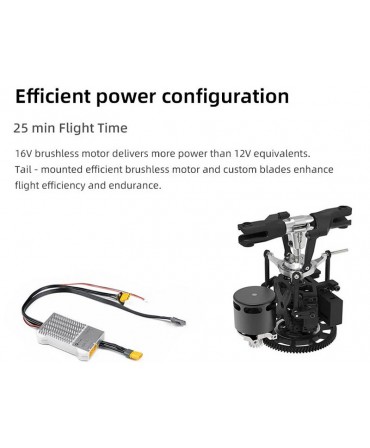 Hélicoptère FLYWING FW450L V3 ACE BRUSHLESS 2,4GHz GPS 6 CANAUX 3D ACROBATIES VERT MODE1/2