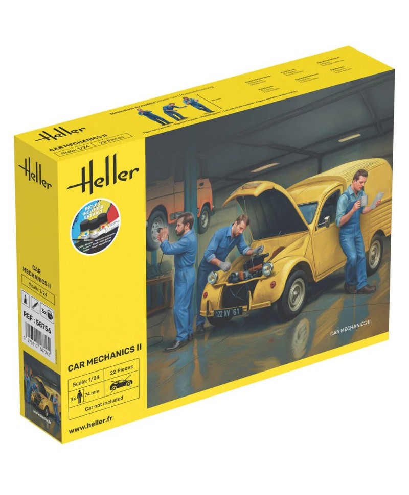 Heller STARTER KIT Mécanique automobile II 1/24 58756