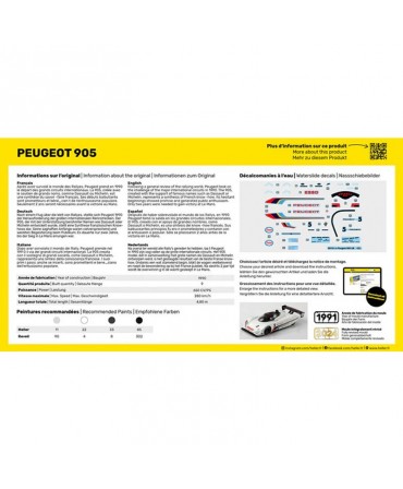 Heller STARTER KIT PEUGEOT 905 1/43 56110