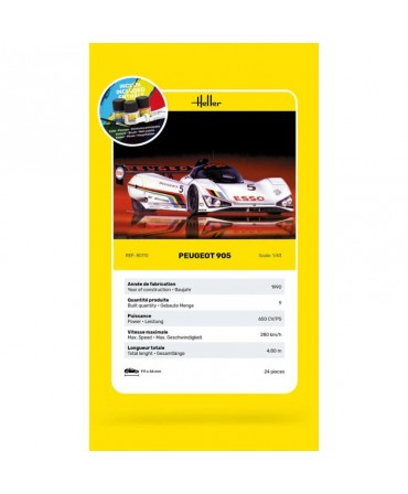 Heller STARTER KIT PEUGEOT 905 1/43 56110