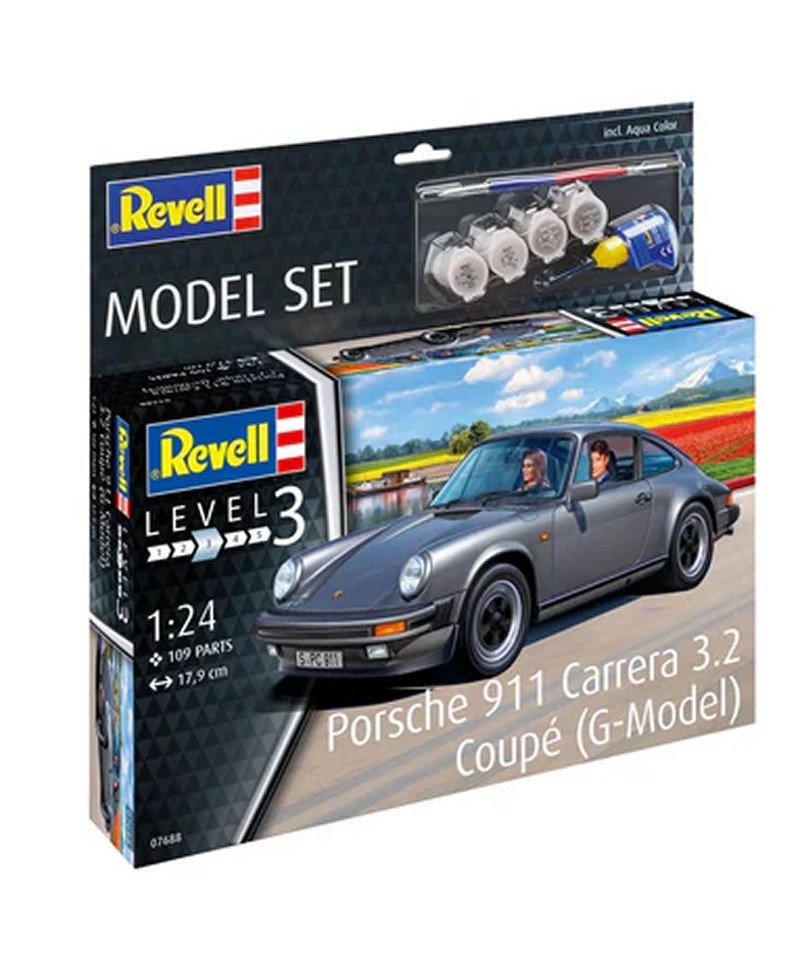 Revell MODEL SET PORSCHE 911 CARRERA 3.2 COUPE (G-MODEL) 1/24 67688