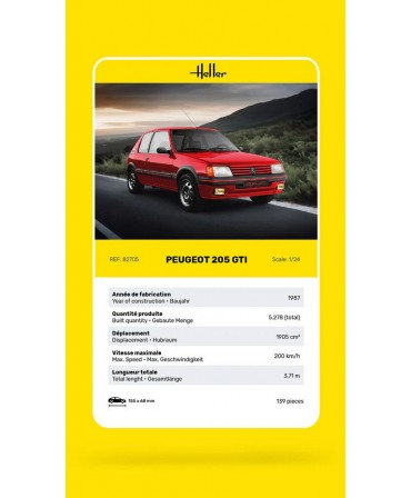 Heller PEUGEOT 205 GTI 1/24 82705