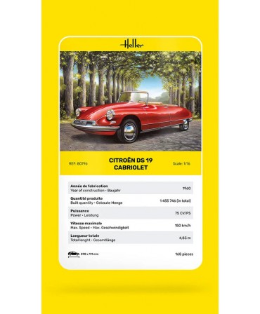 Heller CITROËN DS 19 CABRIOLET 1/16 80796
