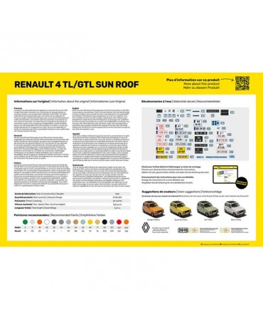 Heller RENAULT 4 TL/GTL SUN ROOF 1/24 82704