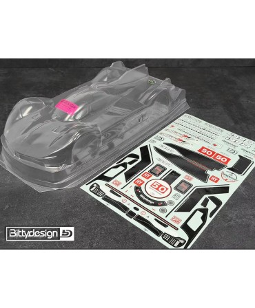 Carrosserie Bittydesign HYPERCAR 499R 1/10 TC non peinte 190 mm BD-LMH-190499R
