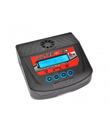 TEAM CORALLY - Pack Énergie - 2 LiPo 60C - 5200mAh - 3S - XT-90 - Chargeur Ultra-X 80 6S + Sac LiPo + Câble d'équilibrage