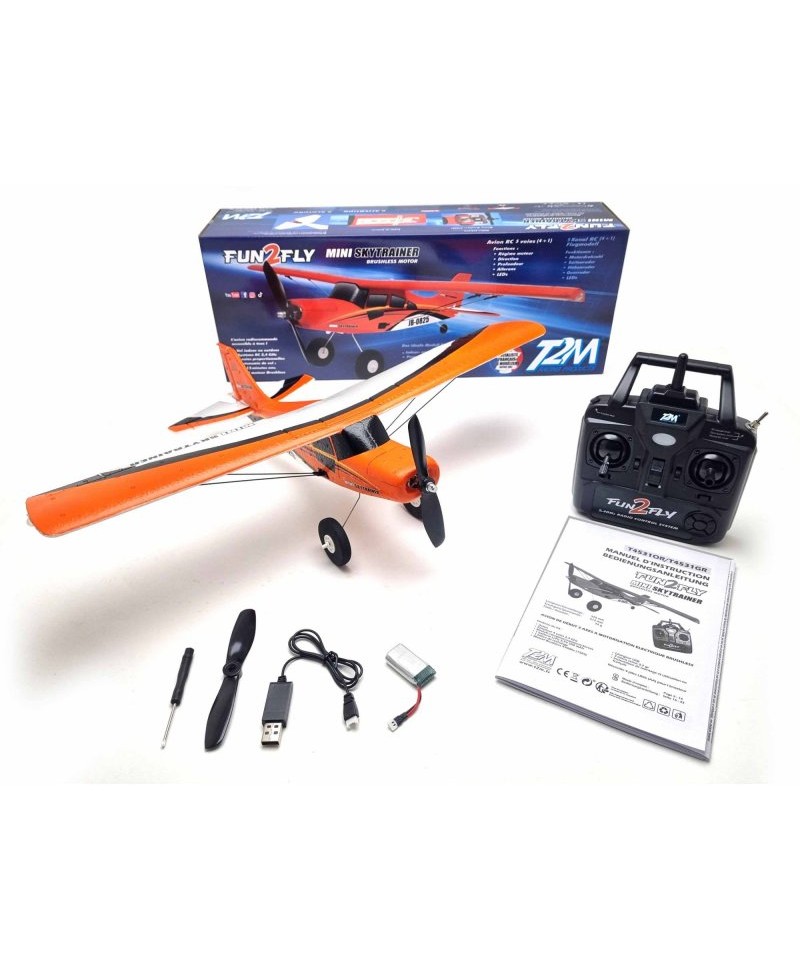 Avion de début MINI SKYTRAINER 510 4CH AVEC STABILISATION DE VOL T4531OR
