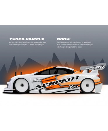 SERPENT Medius X20 BLEU 1/10 4WD 2,4Ghz RTR BRUSHLESS SER400039-B