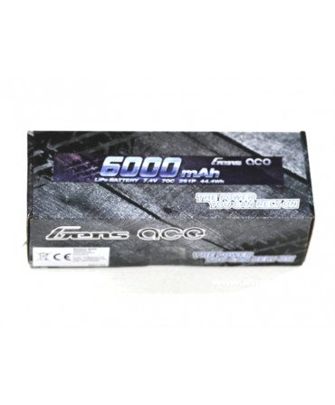 GENS ACE batterie LiPo 2S 7,4V 6000mAh 70C HARD CASE pour voiture B-70C60002S1P47A